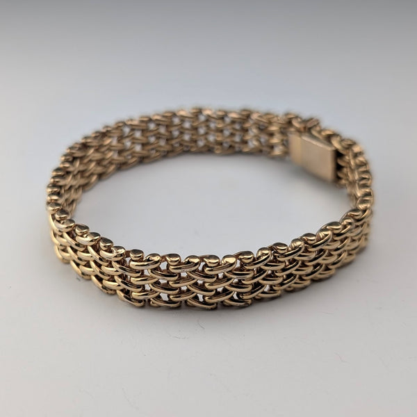Vintage Rold Gold Mesh Bracelet