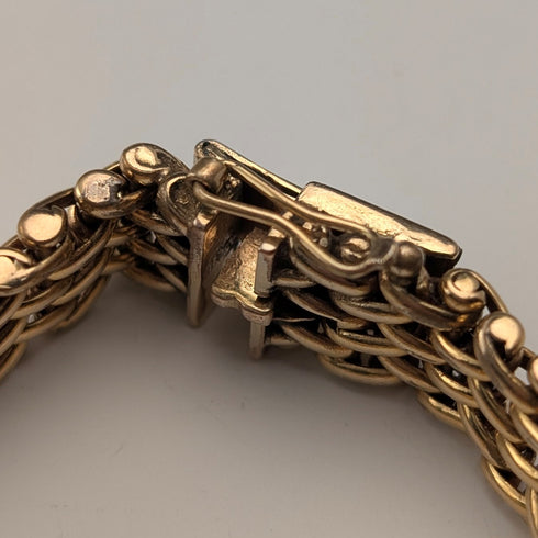 復古舊金網手鍊