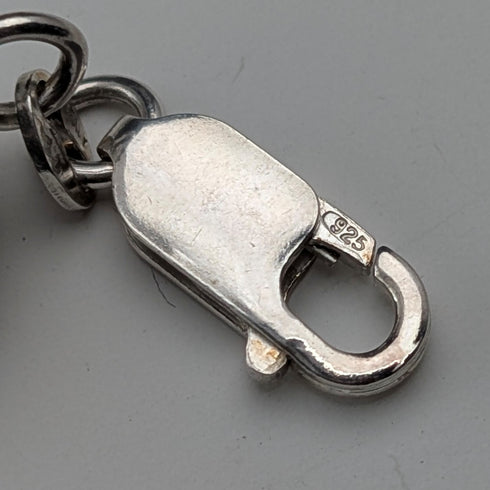 復古純銀大串珠手鍊,15克