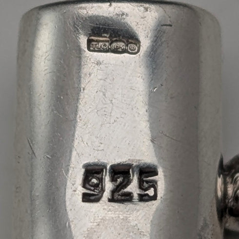 Vintage Sterling Silver Byzantine Chain Bracelet, 32g, TJC