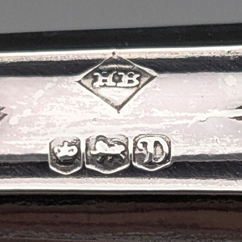 1971 年英國復古純銀開信刀帶盒,狀況極佳,哈里森兄弟