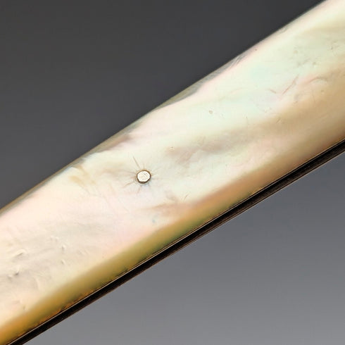 1821年英國古董珍珠母貝手柄純銀刀片小刀,由湯瑪斯諾威爾製作