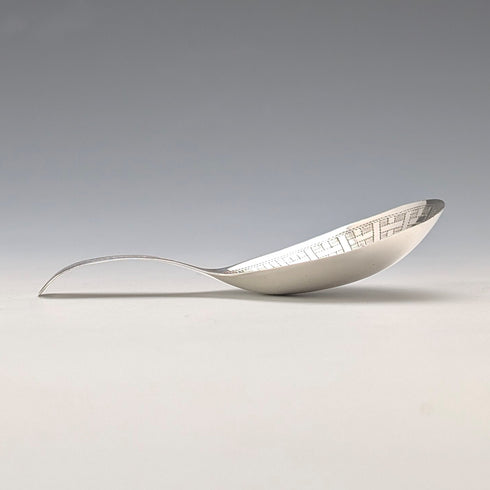 1807 British Antique Sterling Silver Tea Caddy Spoon, 9.5g, by Samuel Pemberton