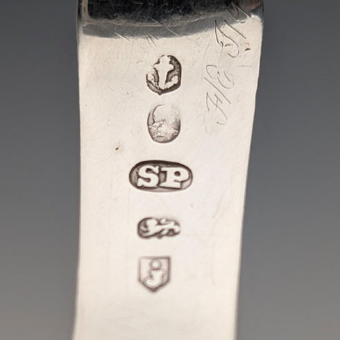 1807 British Antique Sterling Silver Tea Caddy Spoon, 9.5g, by Samuel Pemberton