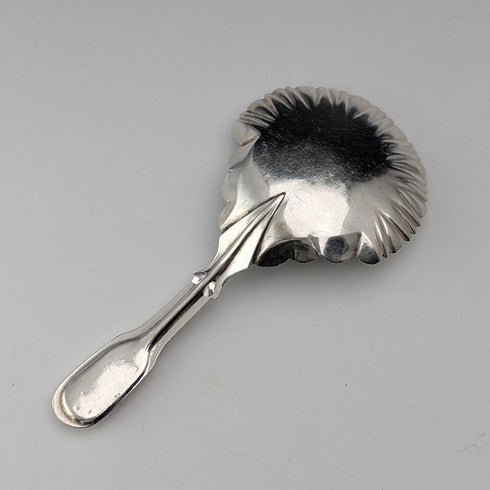 1824 British Antique Sterling Silver Tea Caddy Spoon, 6.5g, John Bettridge