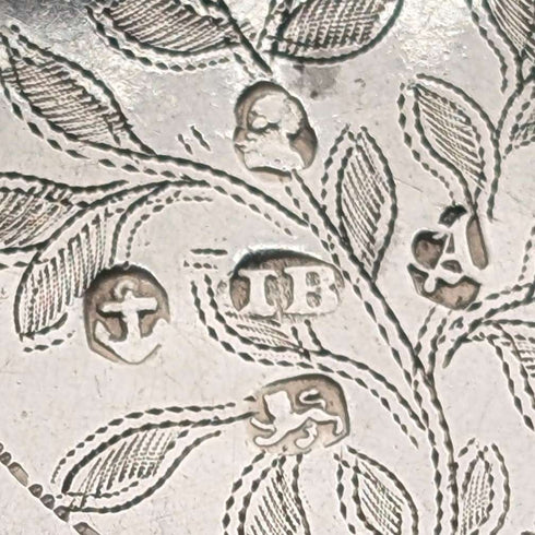 1824 British Antique Sterling Silver Tea Caddy Spoon, 6.5g, John Bettridge