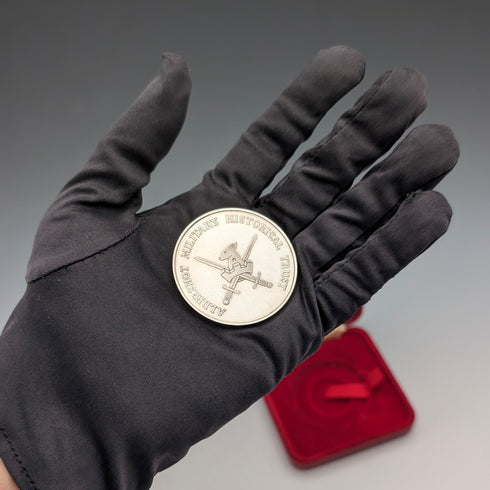 1982 年奧爾德肖特軍事歷史基金會純銀紀念章,Tower Mint 鑄幣廠,附盒