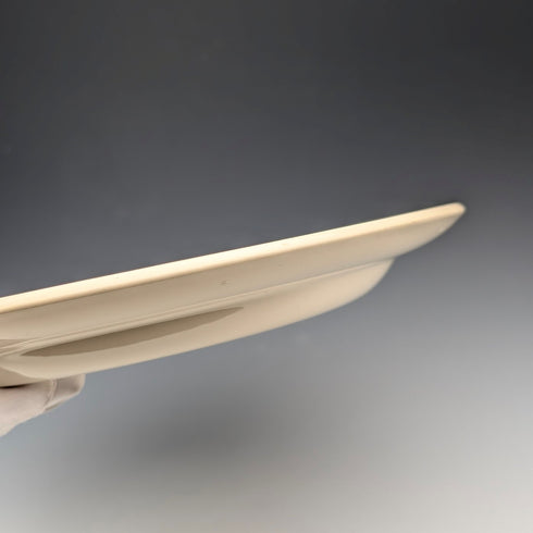 一對英國復古 Meakin Trend 樹籬圖案餐盤,直徑 27 厘米