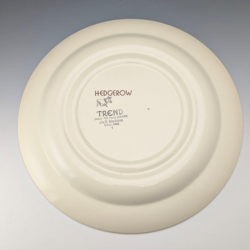 一對英國復古 Meakin Trend 樹籬圖案餐盤,直徑 27 厘米