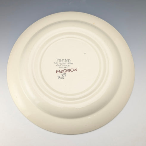 一對英國復古 Meakin Trend 樹籬圖案餐盤,直徑 27 厘米