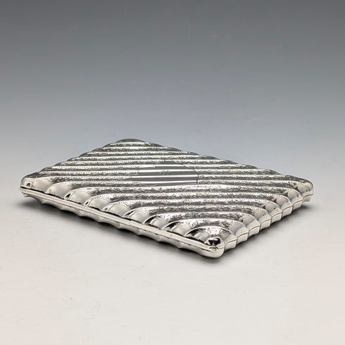 1903 年英國古董純銀雙開卡盒,111 克,Horace Woodward