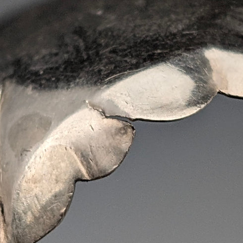 1824 British Antique Sterling Silver Tea Caddy Spoon, 6.5g, John Bettridge