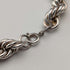 British Vintage Sterling Silver Extra Thick Twisted Chain Necklace 42cm 37.9g DN