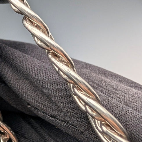 英国ヴィンテージ 純銀製 ダブル喜平チェーン ネックレス45cm 50g BJB