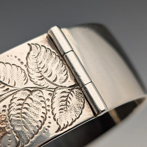 1965年 英國復古 純銀製 手鍊 56g E Liley&Co