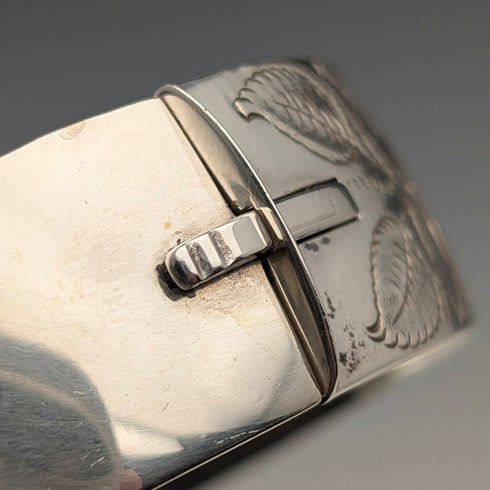 1965年 英國復古 純銀製 手鍊 56g E Liley&Co