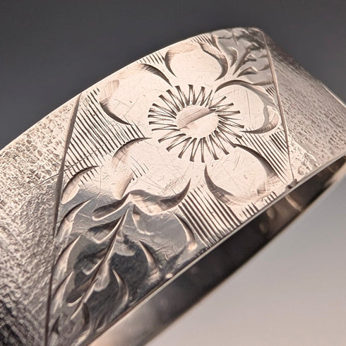 1973年 英國復古 純銀製 手鍊 46g Monomil Ltd