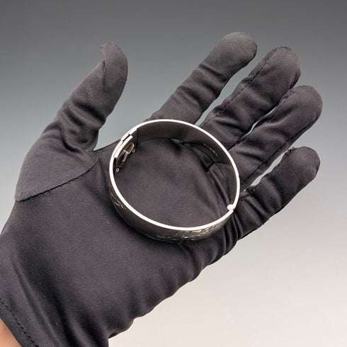 1973年 英國復古 純銀製 手鍊 46g Monomil Ltd