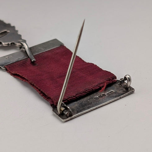 1915年 英国アンティーク 純銀製 皆勤賞表彰 スクールメダル Vaughton&Son