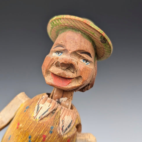 ドイツ ヴィンテージ 可動人形型 木製ボトルストッパー 3種①