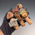 Vintage German Wooden Bottle Stoppers with Movable Figurines, Set of 3 ②