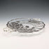 Vintage US Silver Overlay Small Dish, 18cm Diameter, Silver City Glass Co.