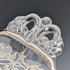 Vintage US Silver Overlay Small Dish, 18cm Diameter, Silver City Glass Co.
