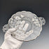 Vintage US Silver Overlay Small Dish, 18cm Diameter, Silver City Glass Co.