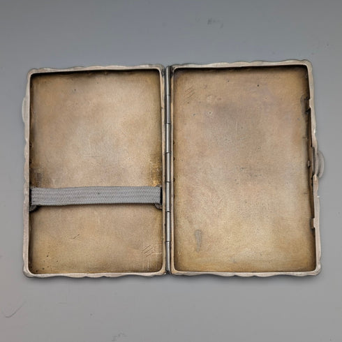 1898 British Antique Sterling Silver Cigarette Case, 69g, William Neale
