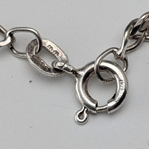 1979年 英国 純銀製 インゴットペンダント純銀ネックレス付 計24g P&RB