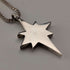 Vintage Sterling Silver Star Pendant with Sterling Silver Necklace, Total 8g