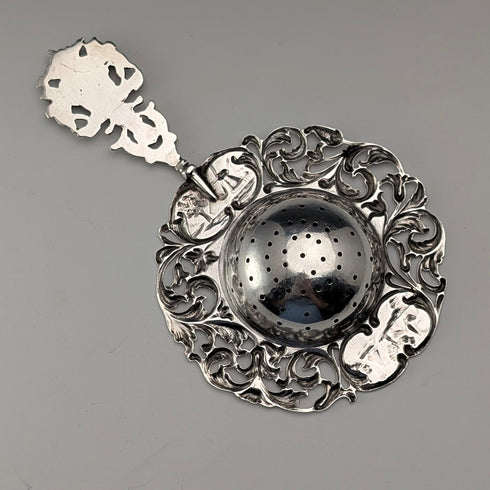 1920年 荷蘭古董 銀製茶濾器 31g Hendrick Hoojikass