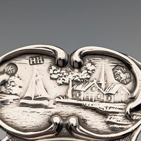 1920年 荷蘭古董 銀製茶濾器 31g Hendrick Hoojikass