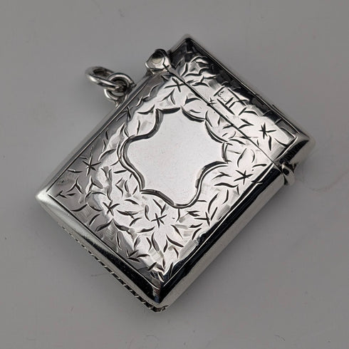 1907 British Antique Sterling Silver Vesta Case 15g Match Case Smith&Bartlam