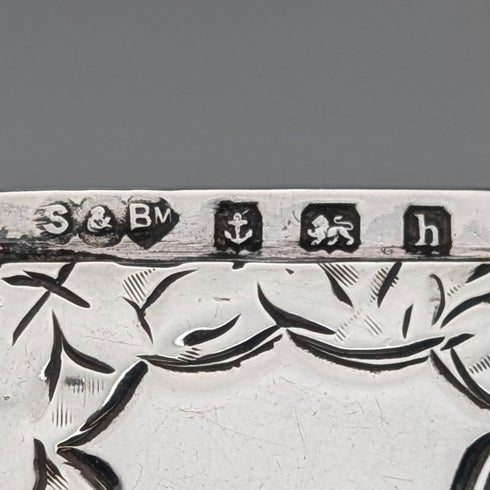 1907 British Antique Sterling Silver Vesta Case 15g Match Case Smith&Bartlam