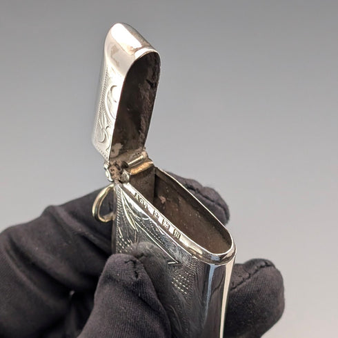 1911年 英國古董 純銀製 火柴盒 18g 火柴盒 Arthur Barnett&Co