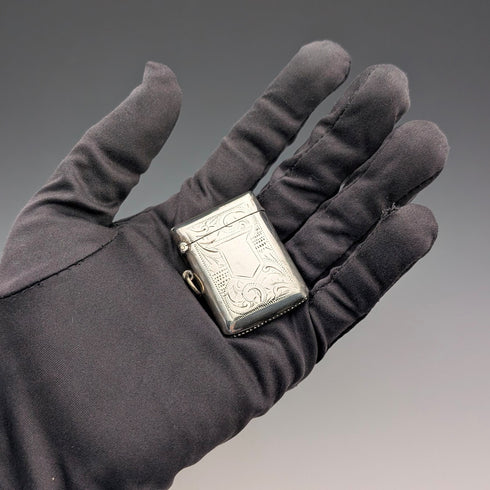 1911年 英國古董 純銀製 火柴盒 18g 火柴盒 Arthur Barnett&Co