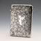 1898 British Antique Scroll-Decorated Sterling Silver Card Case, 79g, Joseph Gloster
