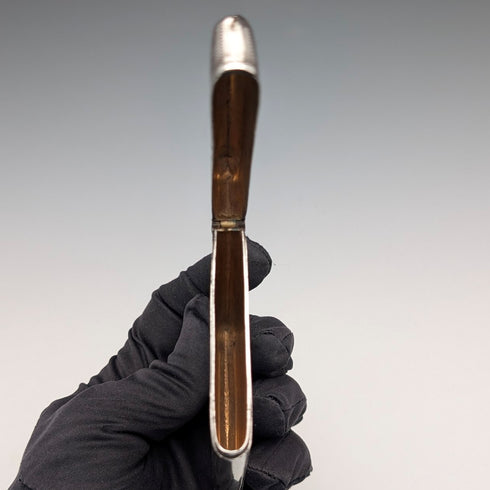 1898 British Antique Scroll-Decorated Sterling Silver Card Case, 79g, Joseph Gloster