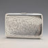 1907 Antique British Sterling Silver Cigar Case, Intricate Relief Decoration, 163g, Joseph Gloster