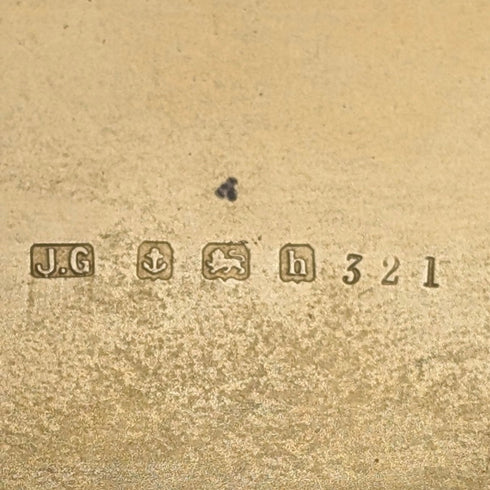 1907 Antique British Sterling Silver Cigar Case, Intricate Relief Decoration, 163g, Joseph Gloster