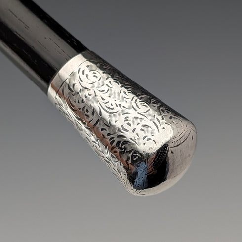 1912年 英國古董 純銀裝飾 指揮棒 52cm Ebenezer Neewman