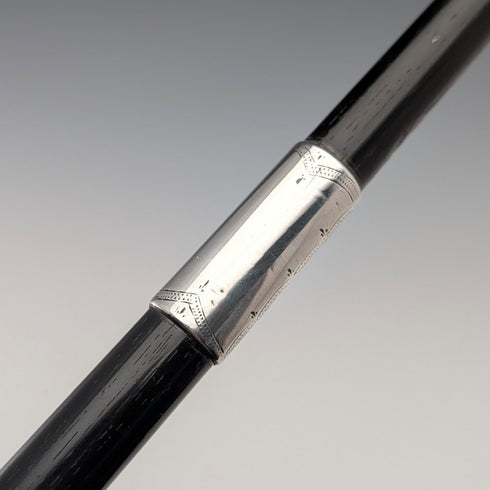 1912年 英國古董 純銀裝飾 指揮棒 52cm Ebenezer Neewman