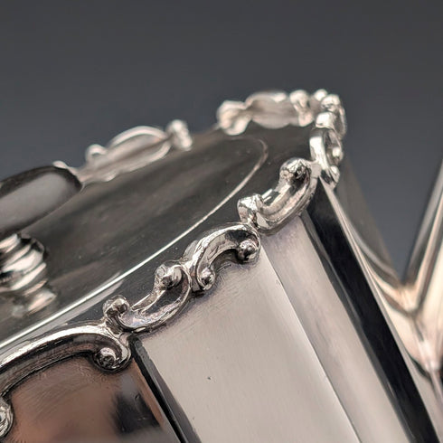 20世紀初頭 英國古董 鍍銀製 單身漢茶具組 3件組 JAMES DIXON&SON