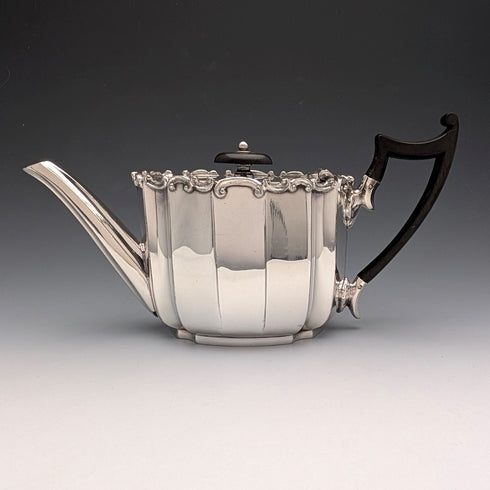 20世紀初頭 英國古董 鍍銀製 單身漢茶具組 3件組 JAMES DIXON&SON