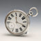 1888 British Antique, Pure Silver Case, Key-Wind, Large Pocket Watch, 56mm Diameter, Good Working Condition.