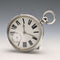 1888 British Antique, Pure Silver Case, Key-Wind, Large Pocket Watch, 56mm Diameter, Good Working Condition.