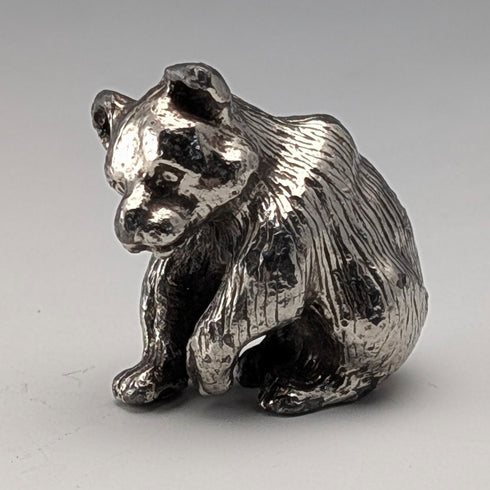 Vintage 835 Silver Bear Miniature Figurine 49g