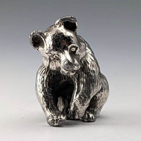 Vintage 835 Silver Bear Miniature Figurine 49g