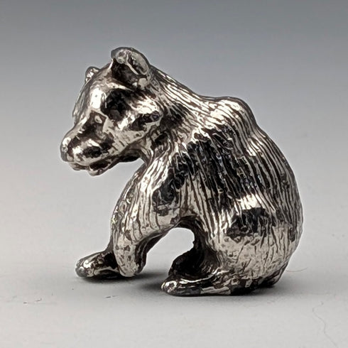 Vintage 835 Silver Bear Miniature Figurine 49g